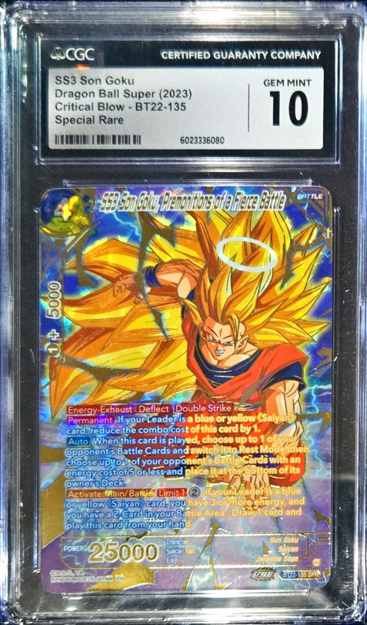 SS3 Son Goku - BT22-135 - CGC 10 Gem Mint