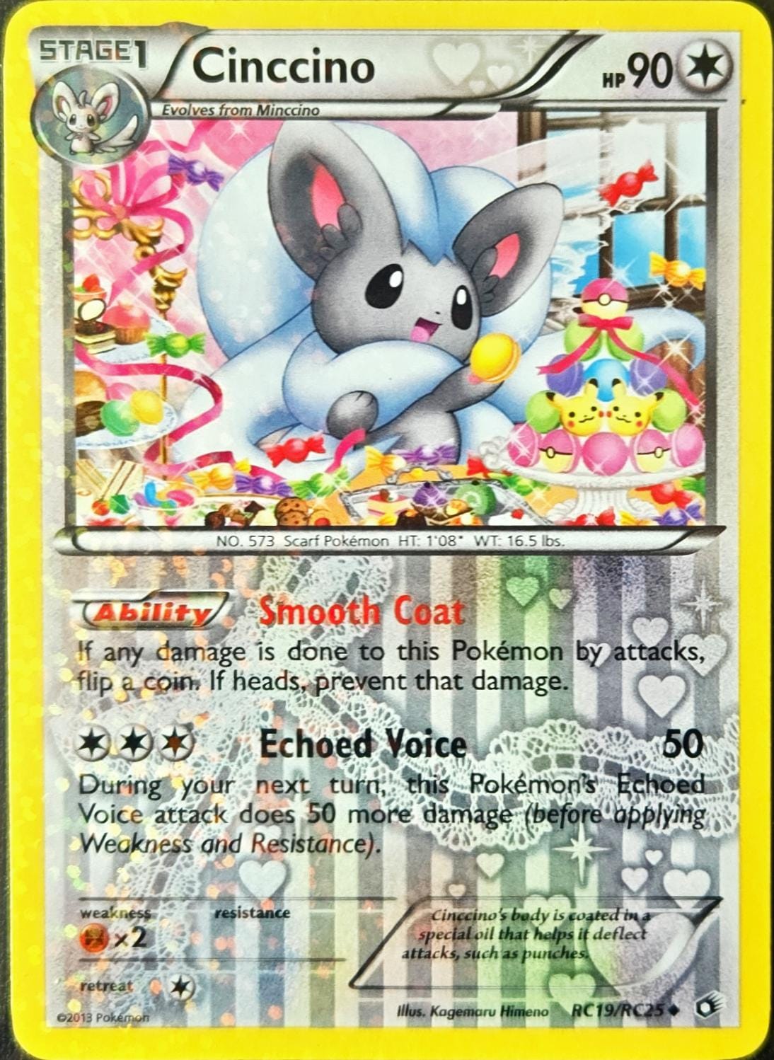Cinccino - RC19/RC25 - Legendary Treasures: Radiant Collection (Lightly Played)