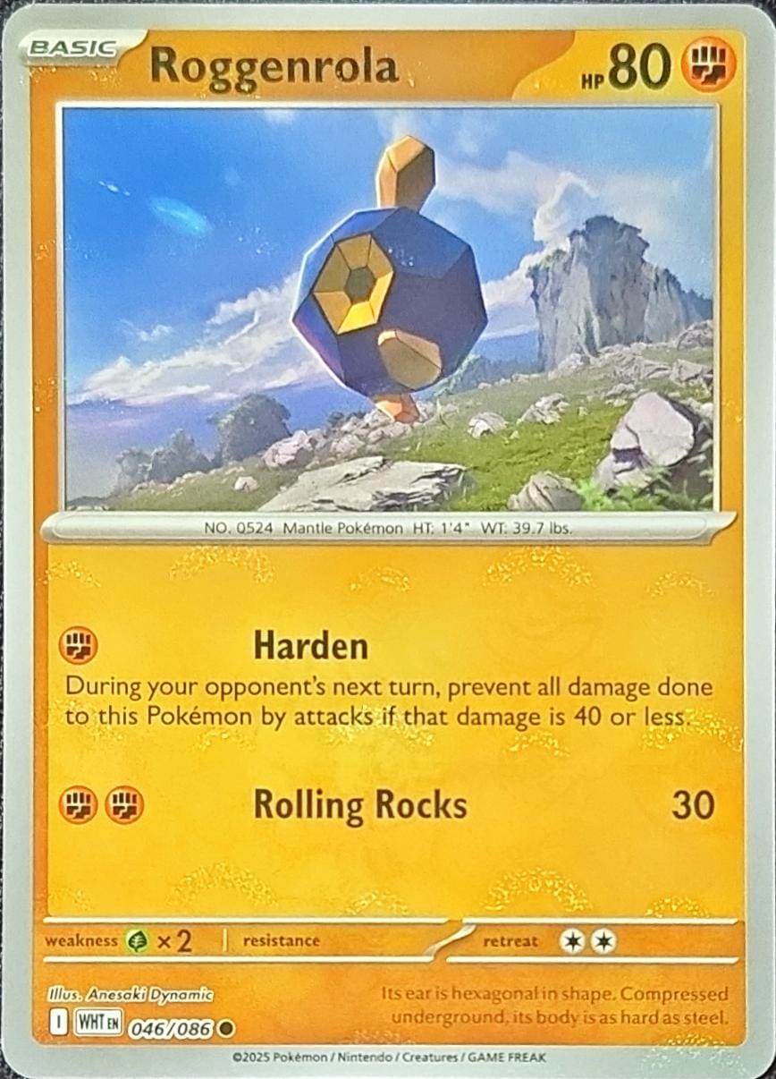 Roggenrola - 046/086 - SV: White Flare (Poke Ball Pattern)