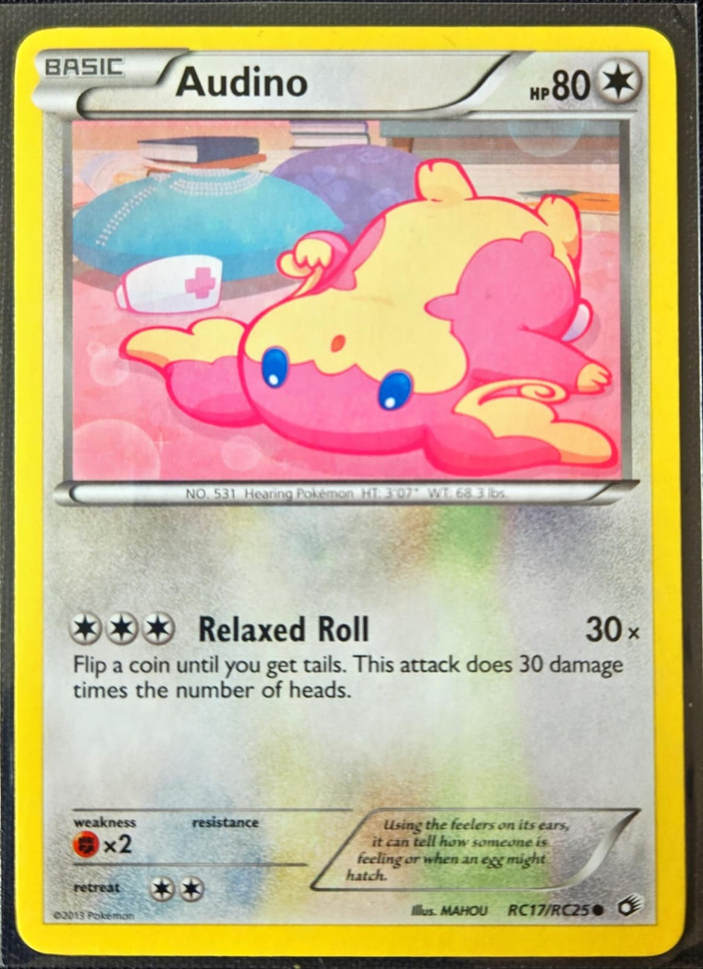 Audino - RC17/RC25 - Legendary Treasures: Radiant Collection (Lightly Played)