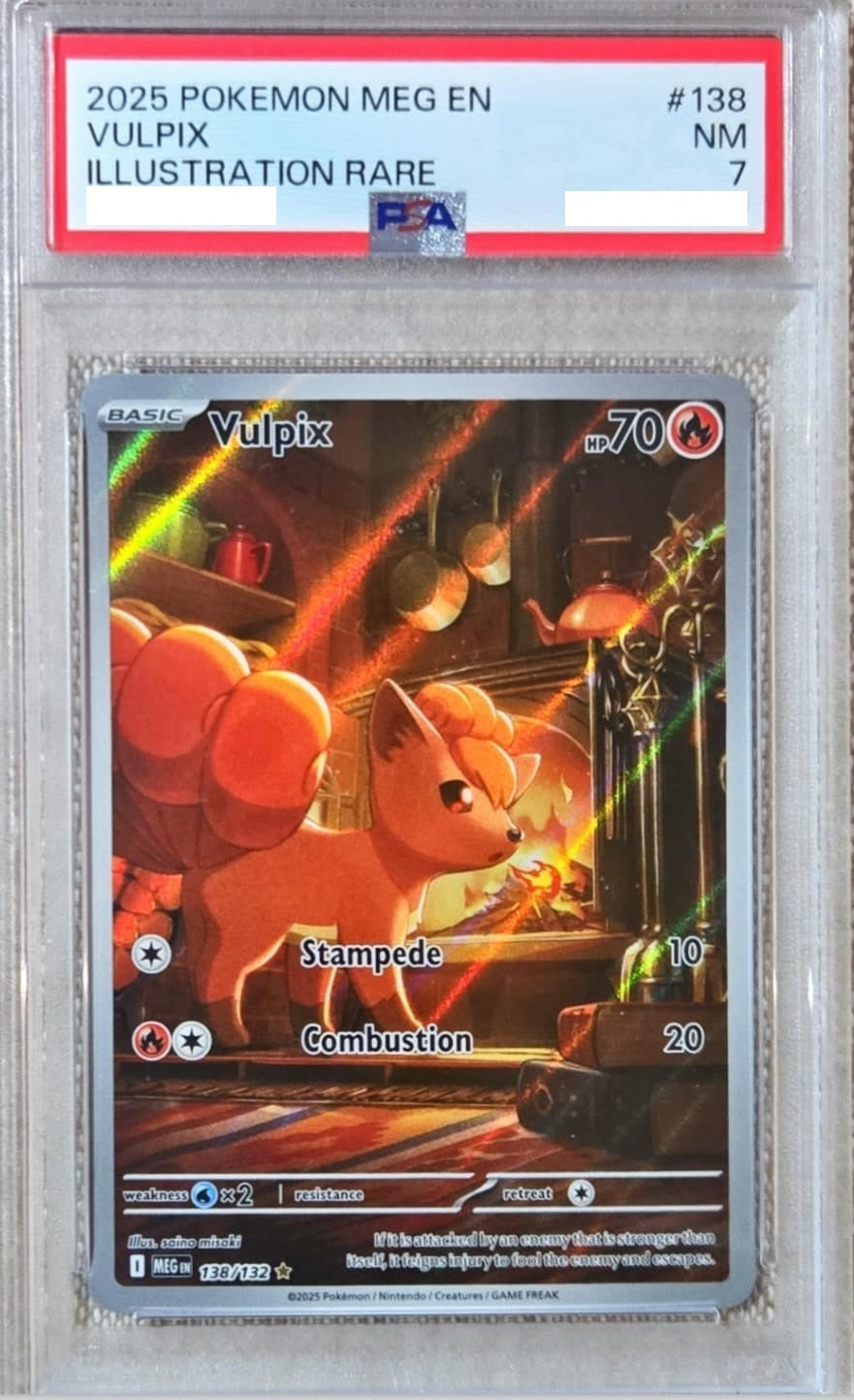 PSA 7 - Vulpix - 138/132 - Mega Evolution