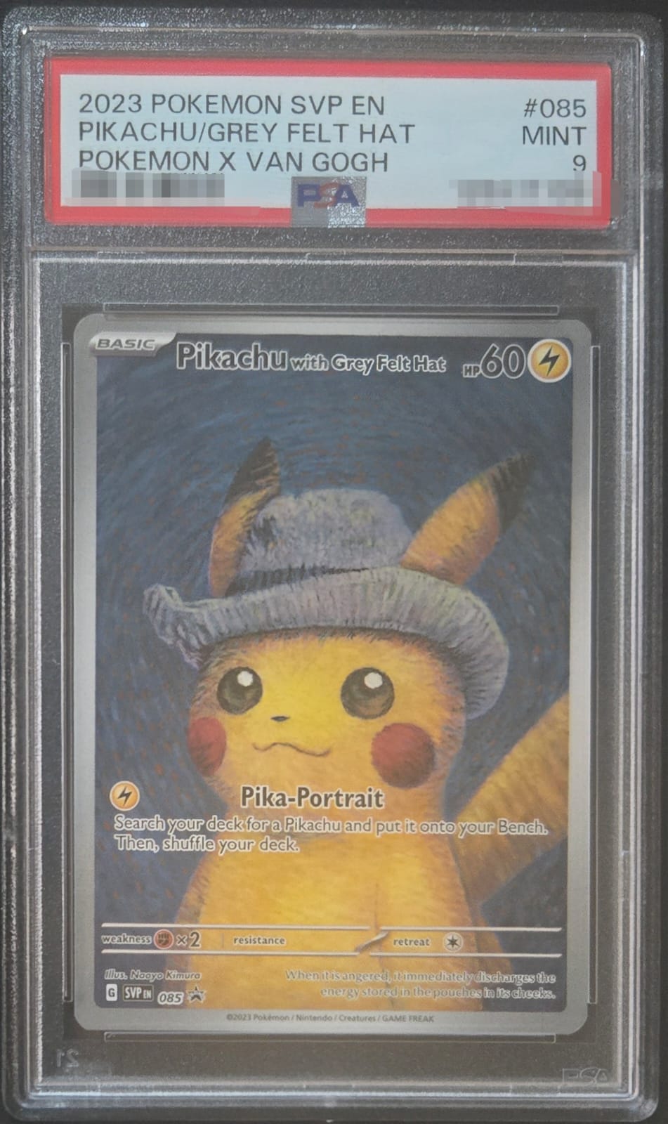 PSA 9 - Pikachu with Grey Felt Hat - 085/215 - SV: Scarlet & Violet Black Star Promos (PR-SV)