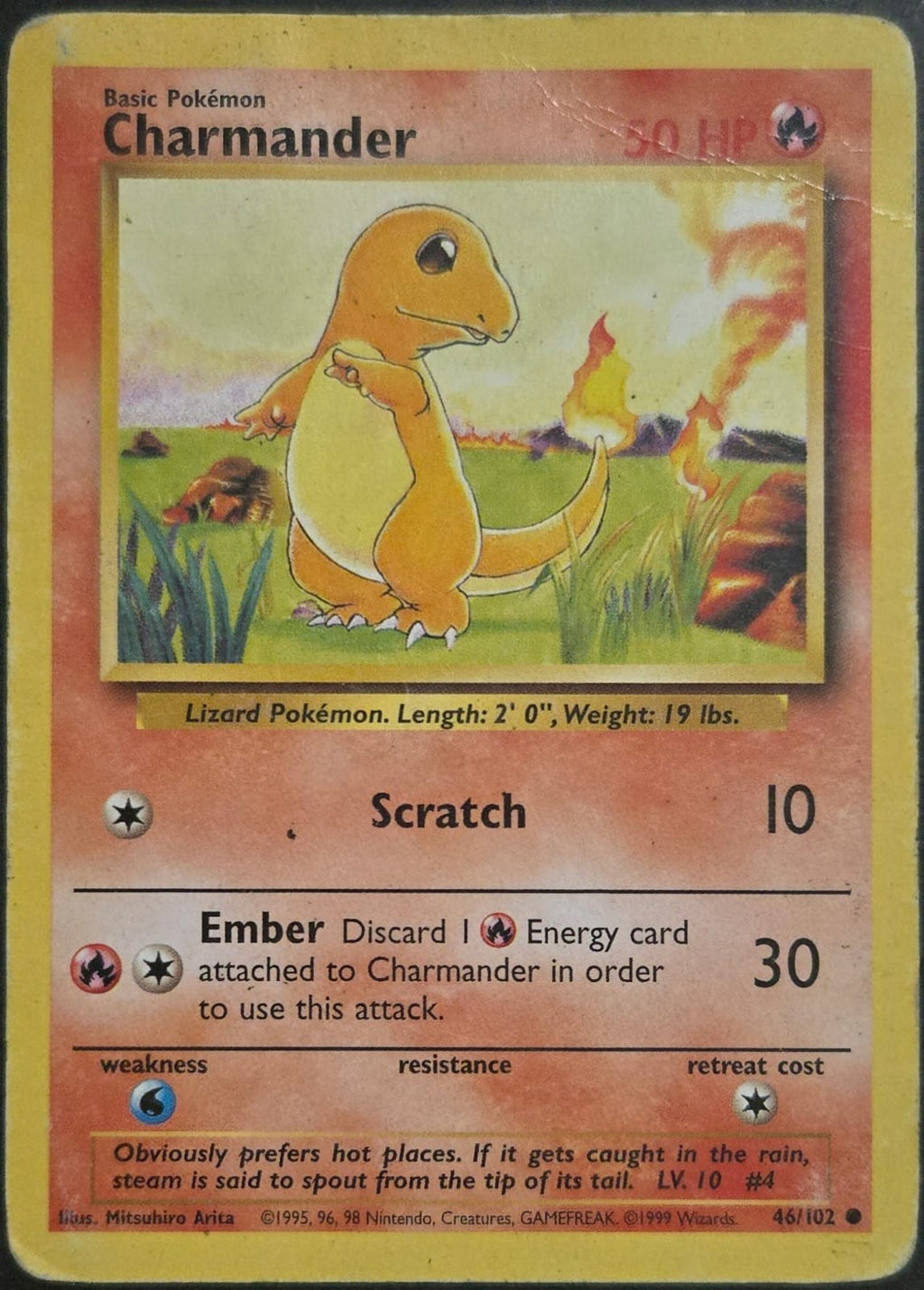 Charmander - 046/102 - Base Set (base1) (Damaged)