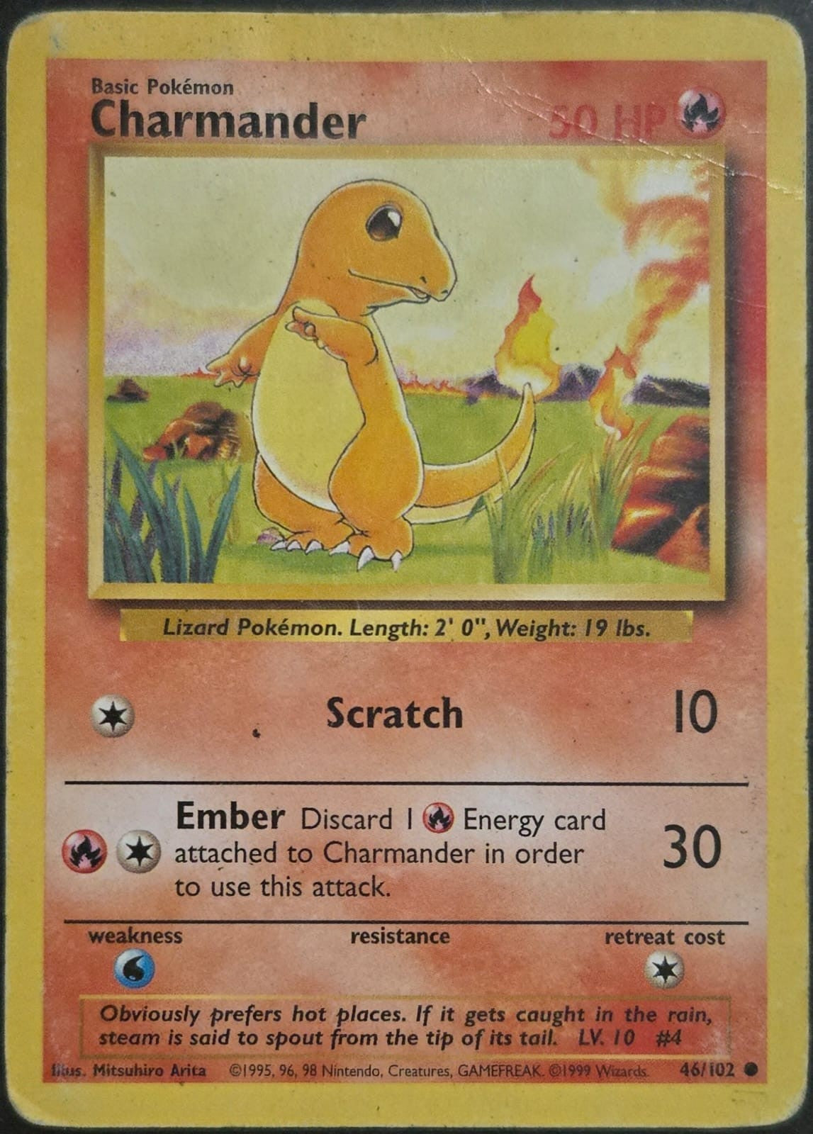 Charmander - 046/102 - Base Set (base1) (Damaged)