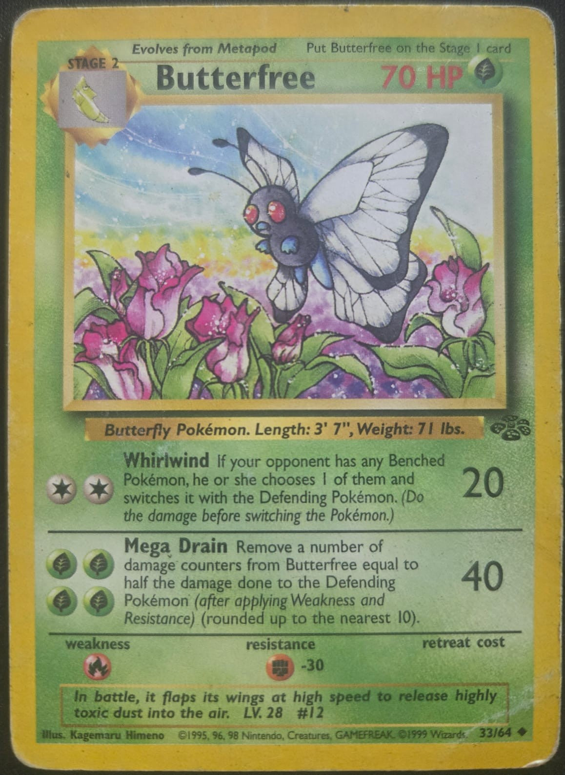 Butterfree - 33/64 - Jungle (base2) (Damaged)
