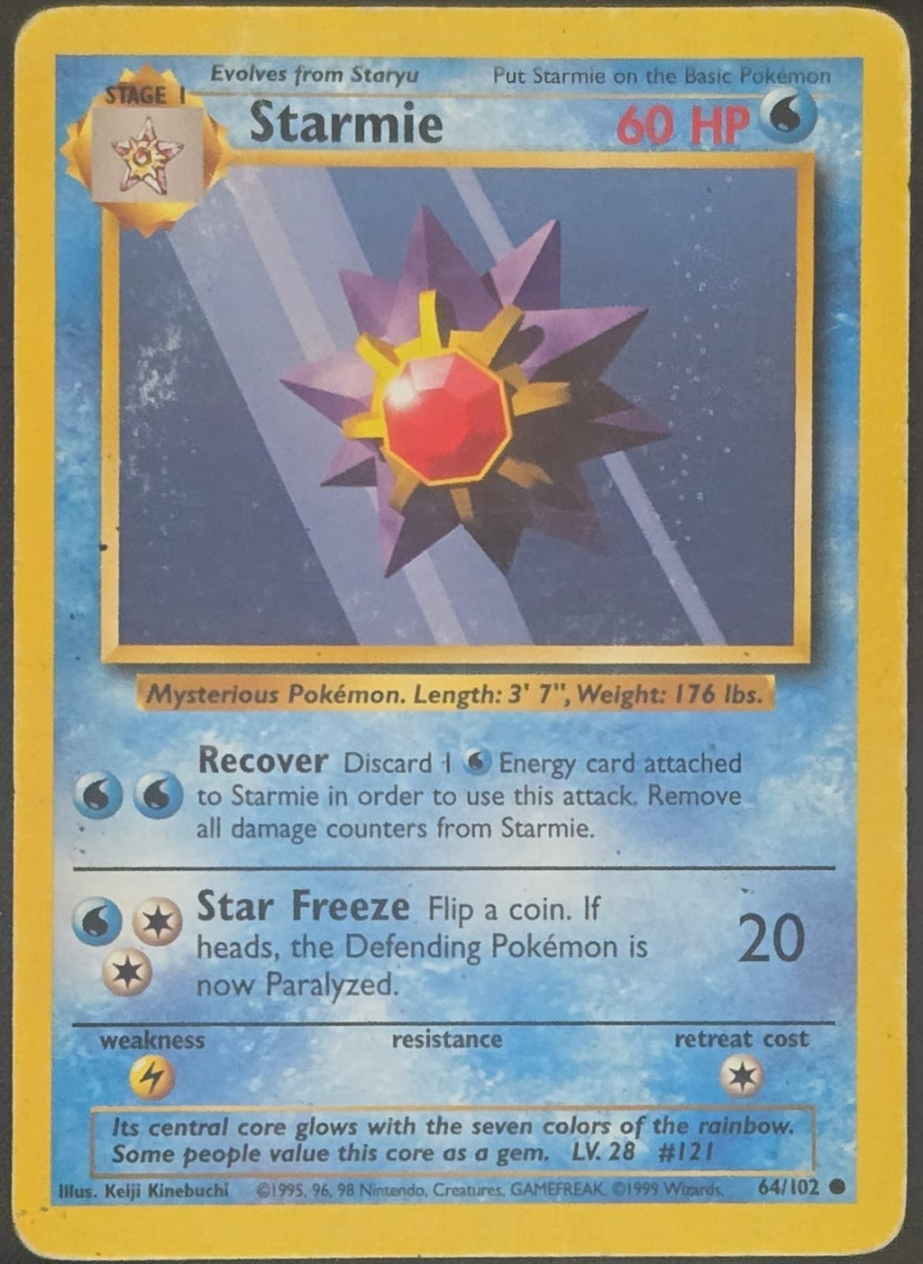 Starmie - 064/102 - Base Set (base1) (Damaged)