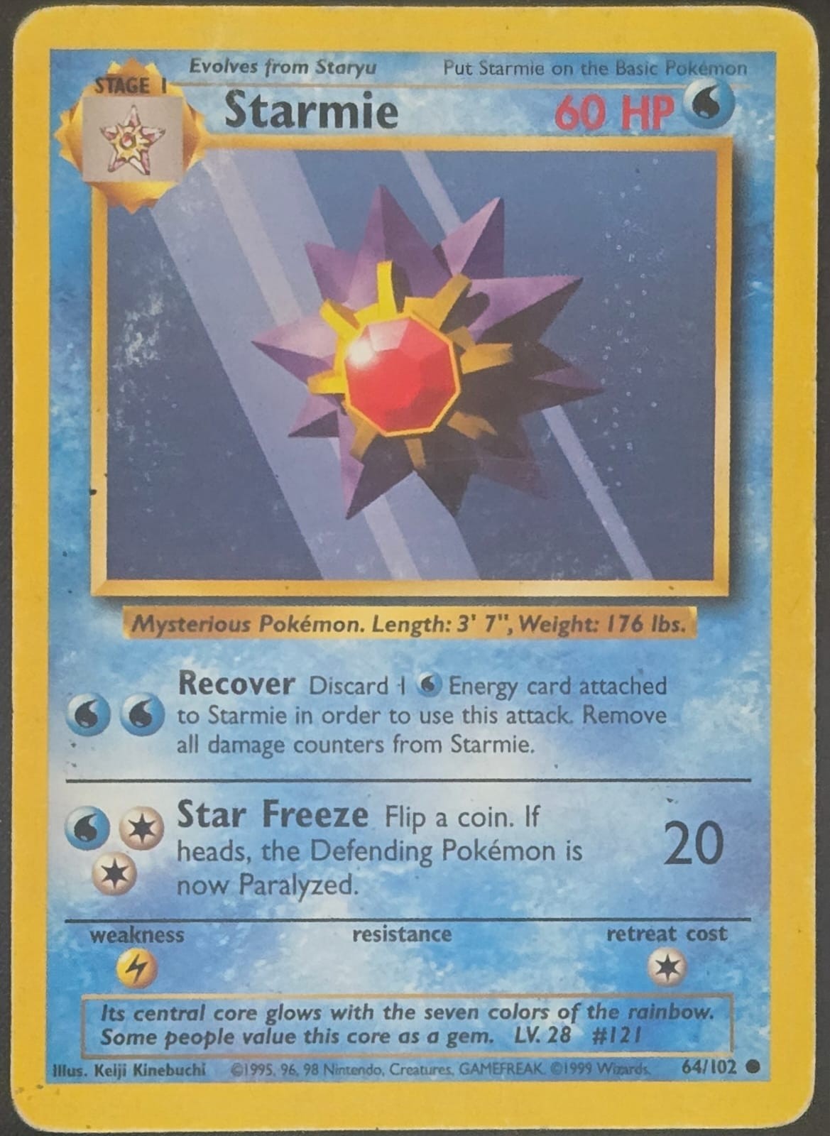 Starmie - 064/102 - Base Set (base1) (Damaged)