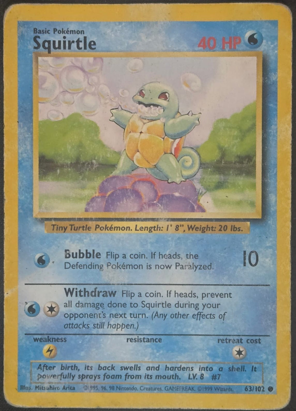Squirtle - 063/102 - Base Set (base1) (Damaged)
