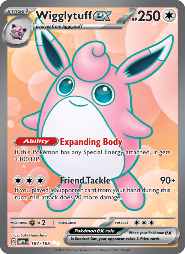Wigglytuff ex - 187/165 - 151 (sv03.5)