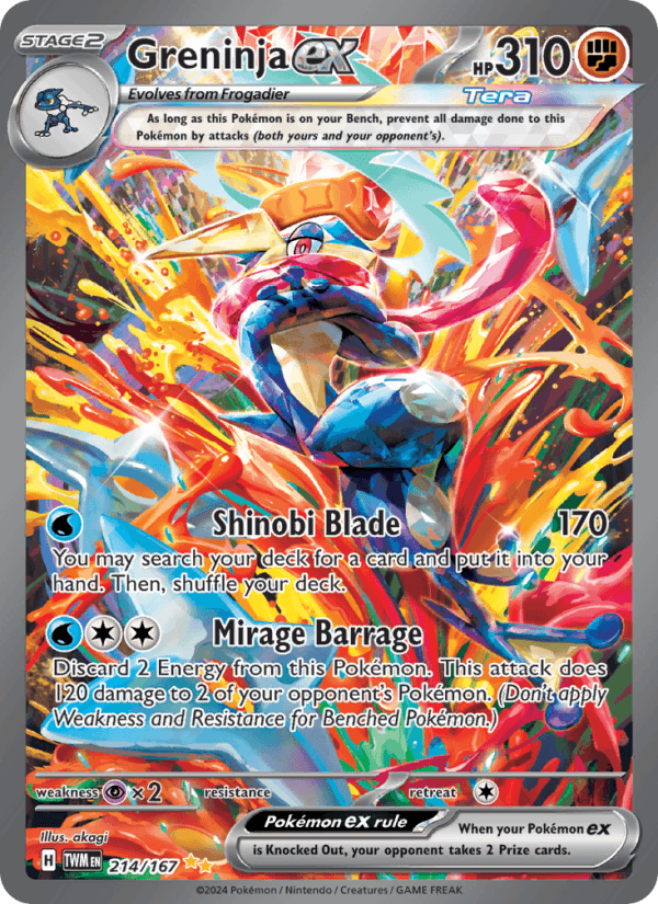 Greninja ex - 214/167 - Twilight Masquerade (sv06)