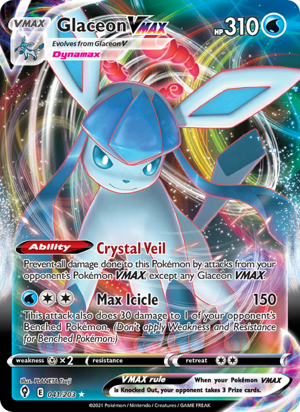 Glaceon VMAX - 041/203 - Evolving Skies (swsh7)