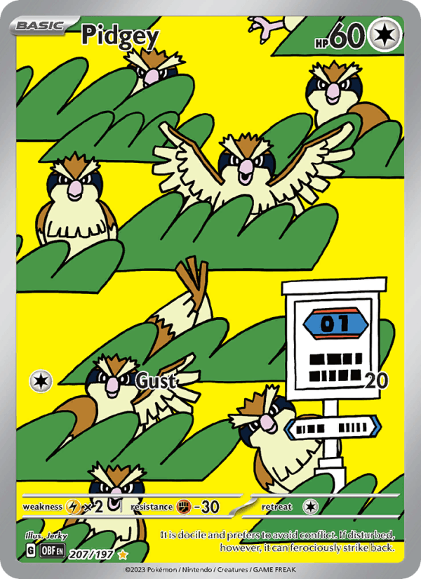 Pidgey - 207/197 - Obsidian Flames (sv03)