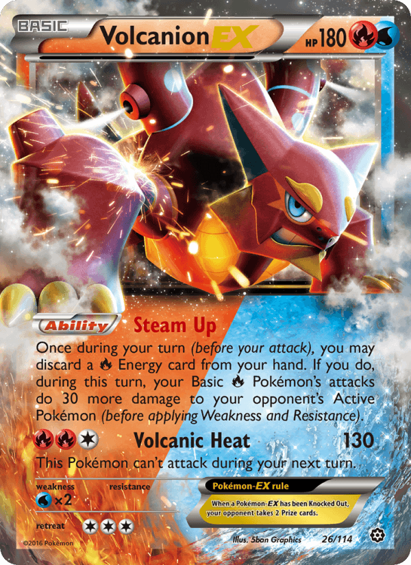Volcanion EX - 026/114 - Steam Siege (xy11)