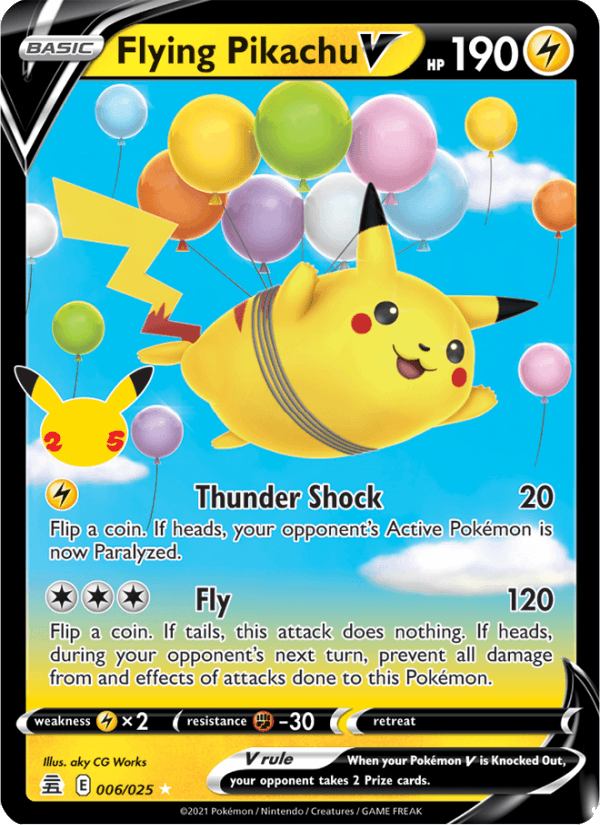 Flying Pikachu V - 006/025 - Celebrations (cel25)