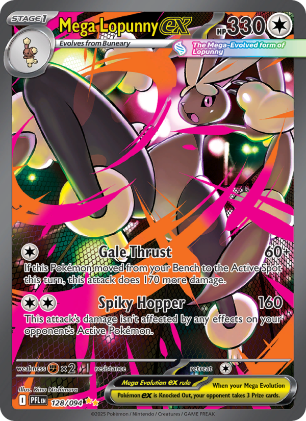 Mega Lopunny ex - 128/094 - Phantasmal Flames (me02)
