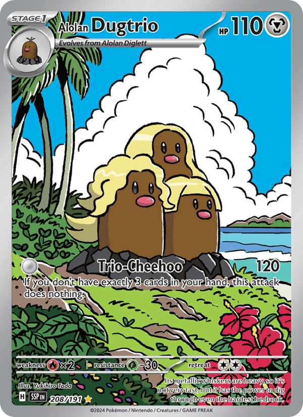 Alolan Dugtrio - 208/191 - Surging Sparks (sv08)