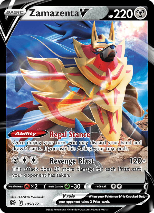 Zamazenta V - 105/172 - Brilliant Stars (swsh9)