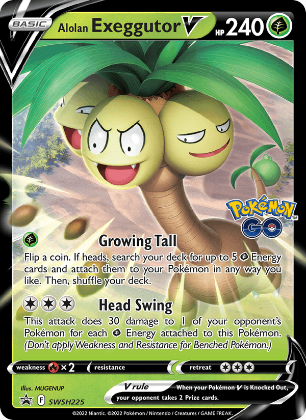 Alolan Exeggutor V - 225/307 - SWSH Black Star Promos (swshp)