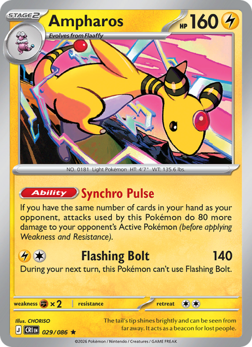 Ampharos - 029/086 - Chaos Rising (me04)