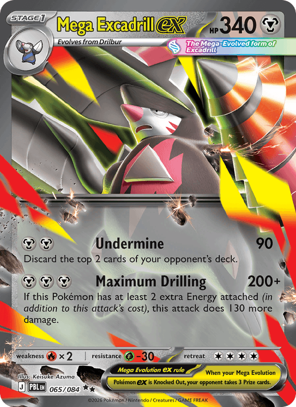 Mega Excadrill ex - 065/084 - Pitch Black (me05)