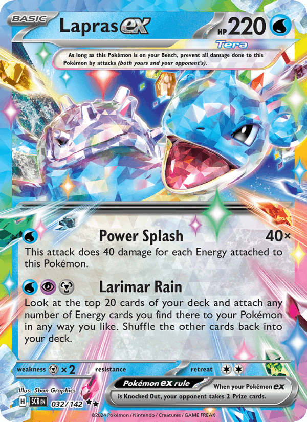 Lapras ex - 032/142 - Stellar Crown (sv07)