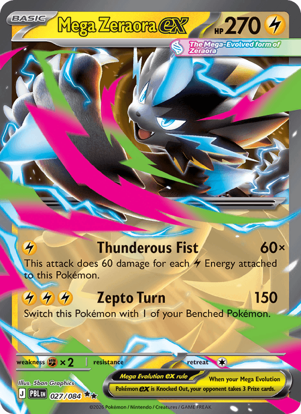 Mega Zeraora ex - 027/084 - Pitch Black (me05)