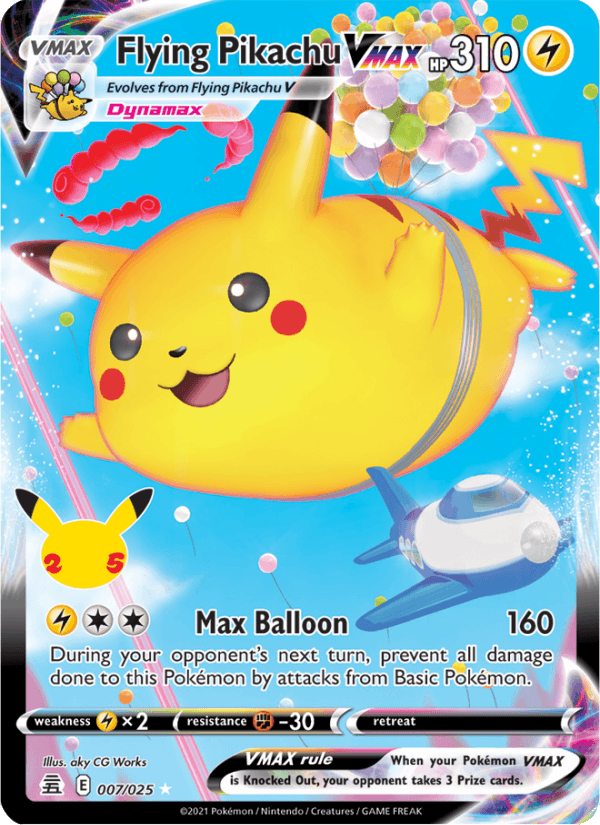 Flying Pikachu VMAX - 007/025 - Celebrations (cel25)