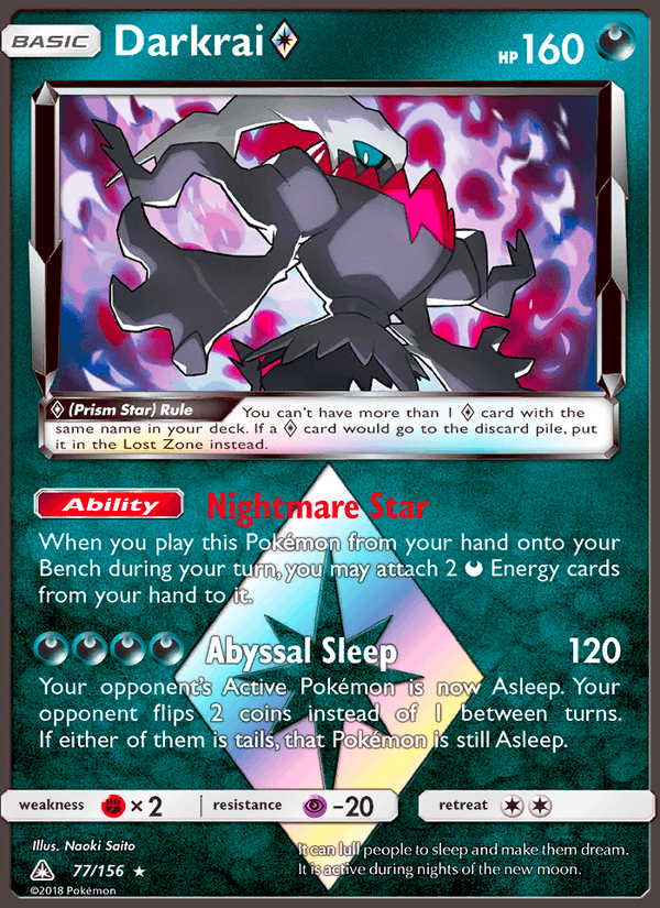 Darkrai ◇ - 077/156 - Ultra Prism (sm5)