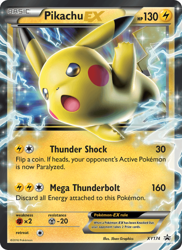 Pikachu-EX - 174/211 - XY Black Star Promos (xyp)