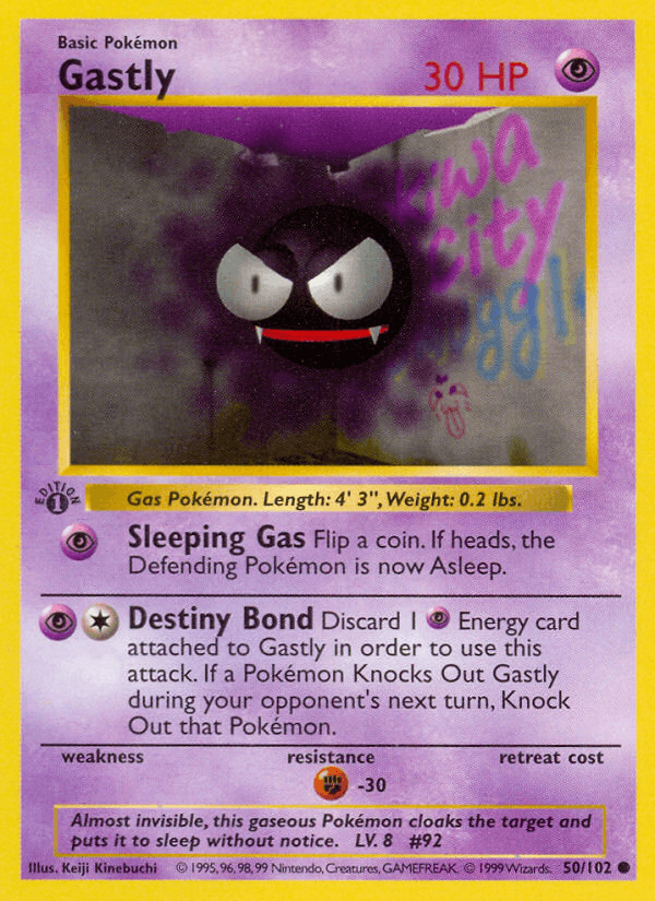 Gastly - 050/102 - Base Set (base1)
