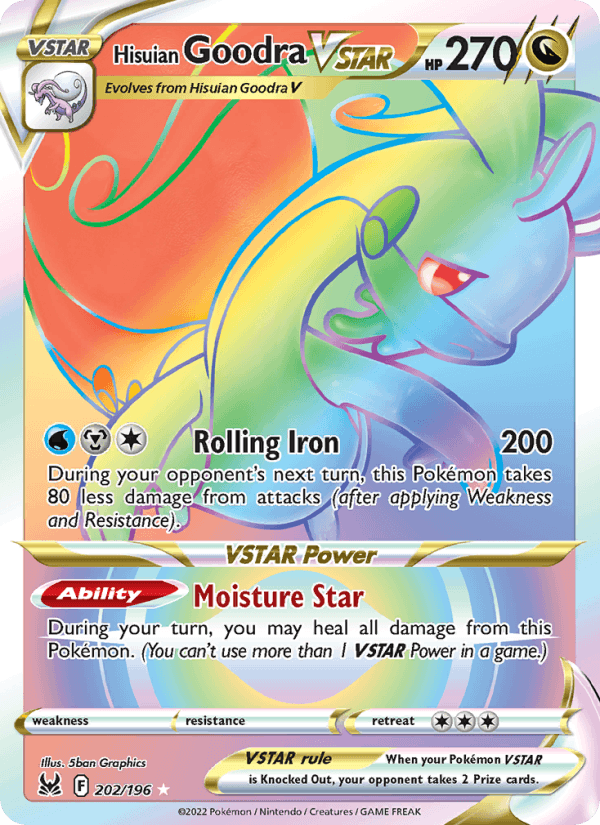 Hisuian Goodra VSTAR - 202/196 - Lost Origin (swsh11)