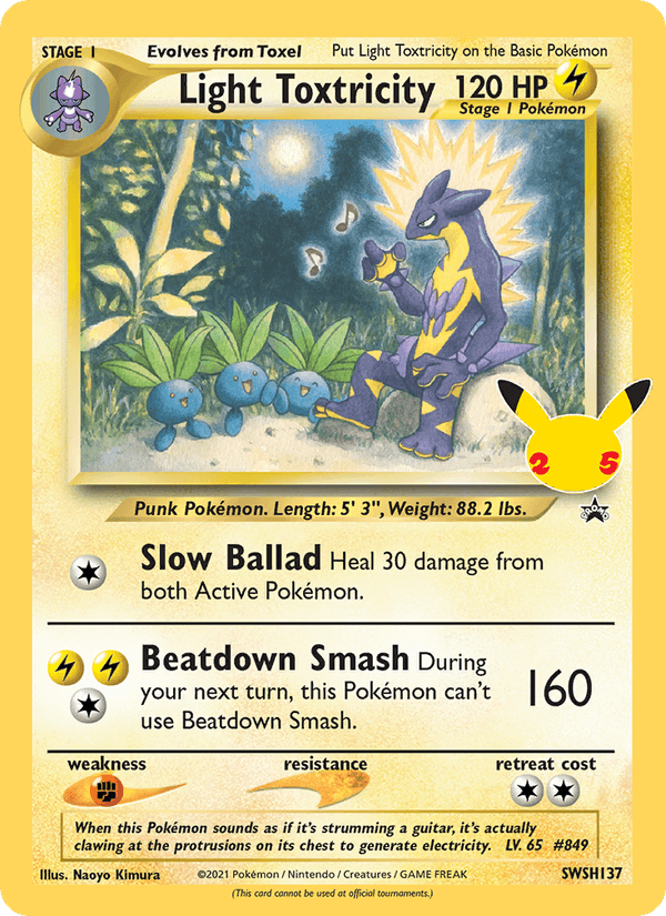 Light Toxtricity - 137/307 - SWSH Black Star Promos (swshp)