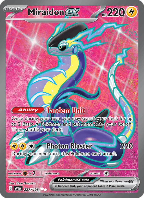Miraidon ex - 227/198 - Scarlet & Violet (sv01)