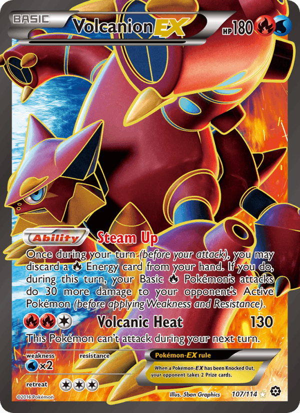 Volcanion EX - 107/114 - Steam Siege (xy11)