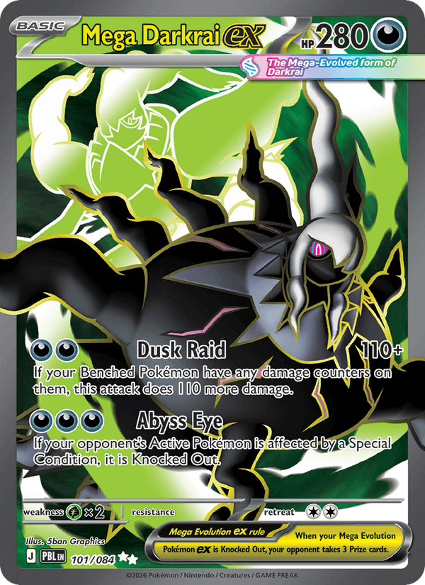 Mega Darkrai ex - 101/084 - Pitch Black (me05)