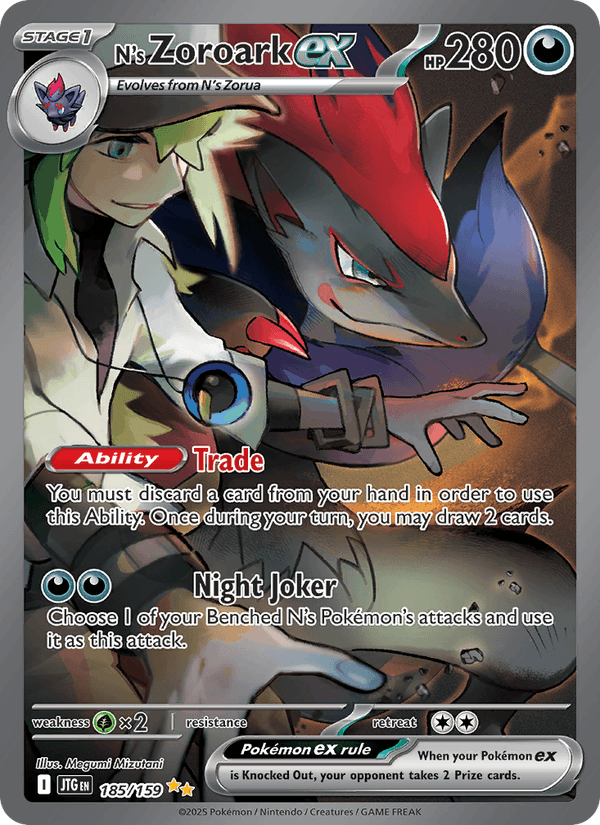 N's Zoroark ex - 185/159 - Journey Together (sv09)