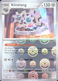 Klinklang -(Poke Ball Pattern) - 063/086 - SV: Black Bolt (BLK)