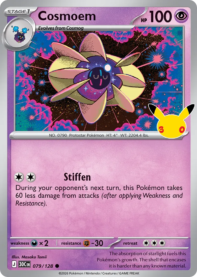 Cosmoem - 079/128 - Mega Evolution: 30th Celebration (30C) Pokémon card
