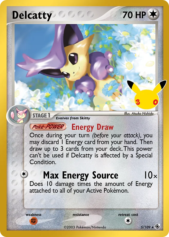 Delcatty - 005/109 - Mega Evolution: 30th Celebration Classic Collection (30C-CC) Pokémon card