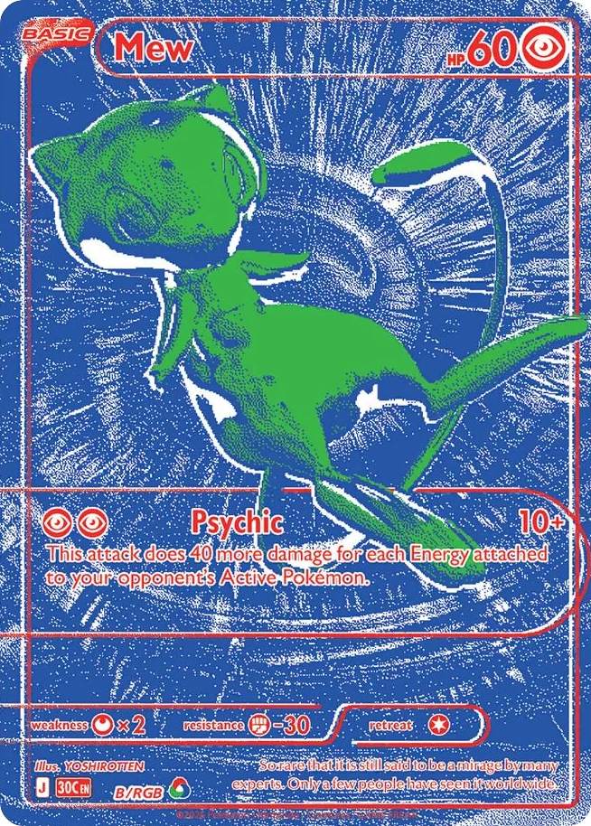 Mew - B/RGB - Mega Evolution: 30th Celebration (30C) Pokémon card