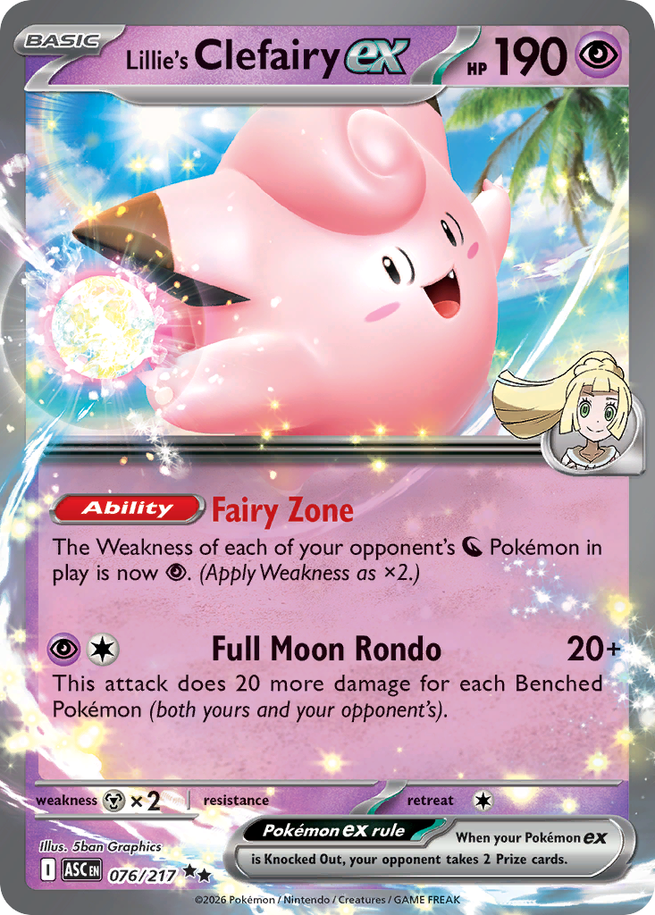 Lillie's Clefairy ex - 076/217 - Ascended Heroes (ASC)