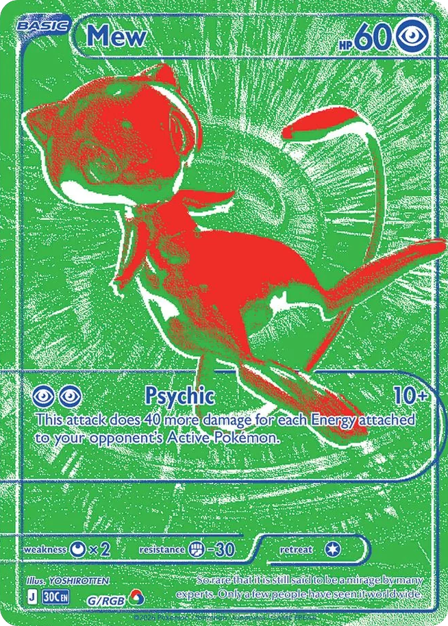 Mew - G/RGB - Mega Evolution: 30th Celebration (30C) Pokémon card