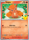 Vulpix - 009/128 - Mega Evolution: 30th Celebration (30C) Pokémon card