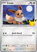 Eevee - 118/128 - Mega Evolution: 30th Celebration (30C) Pokémon card