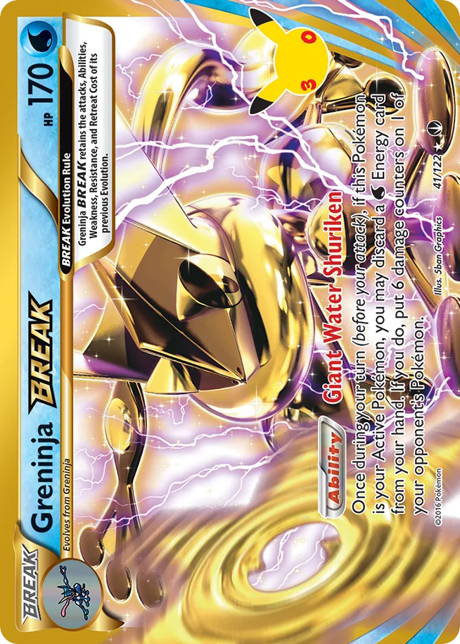Greninja BREAK - 041/122 - Mega Evolution: 30th Celebration Classic Collection (30C-CC) Pokémon card