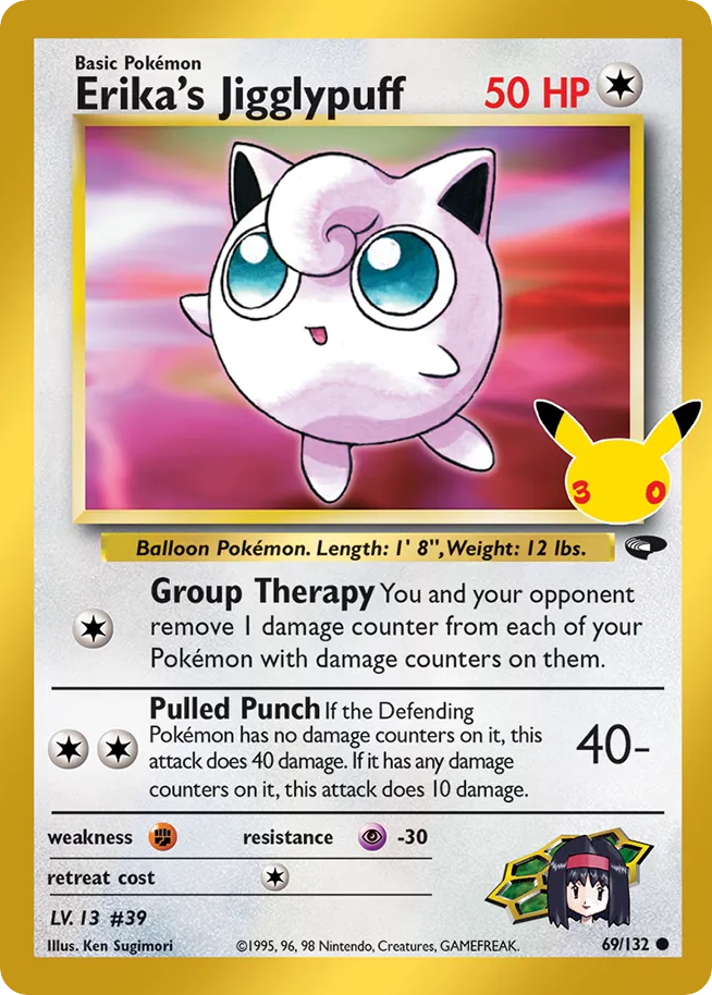 Erika's Jigglypuff - 069/132 - Mega Evolution: 30th Celebration Classic Collection (30C-CC) Pokémon card