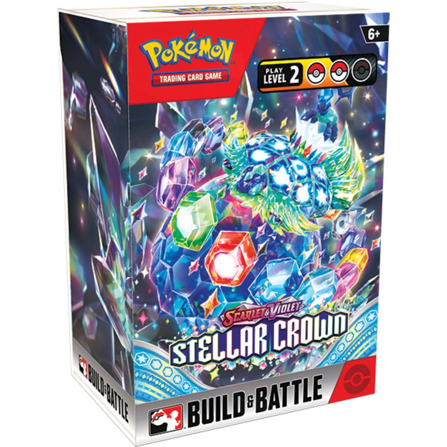 Pokémon Scarlet & Violet 7 Stellar Crown – Pre Release Kit + 3 ekstra packs