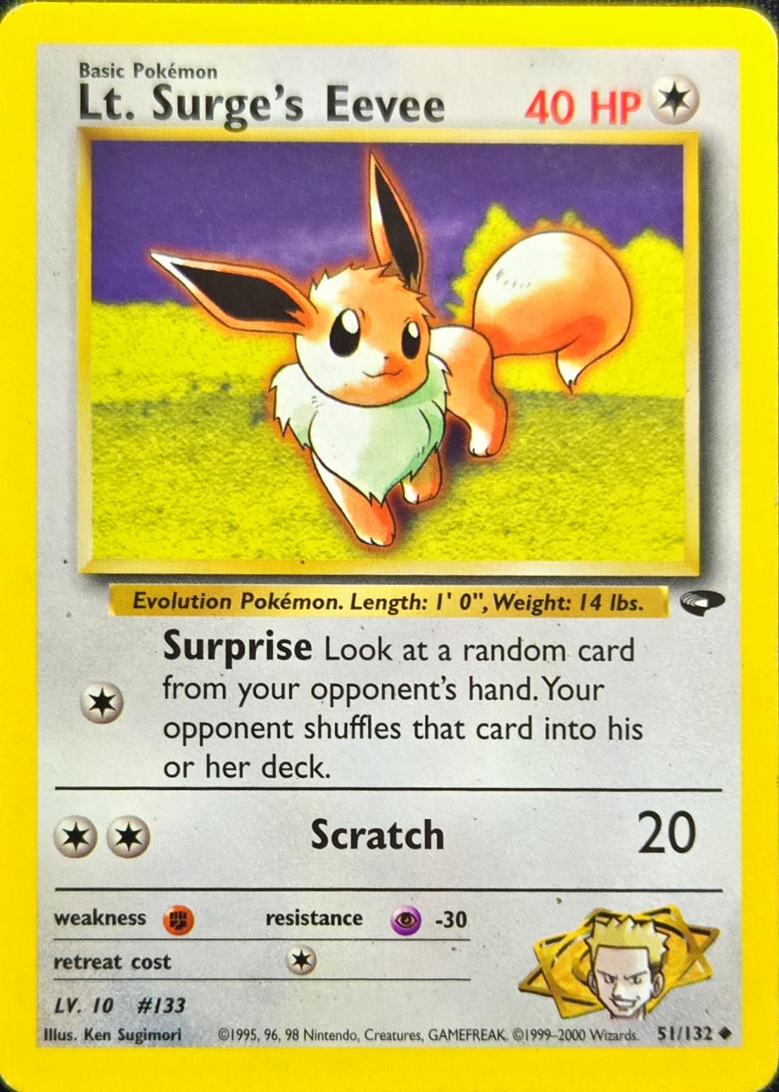 Eevee - 51/132 - Gym Challenge (Damage)