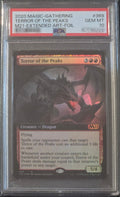 Terror of the Peaks [Extended Art Foil] #369 (Magic Core Set 2021) PSA 10