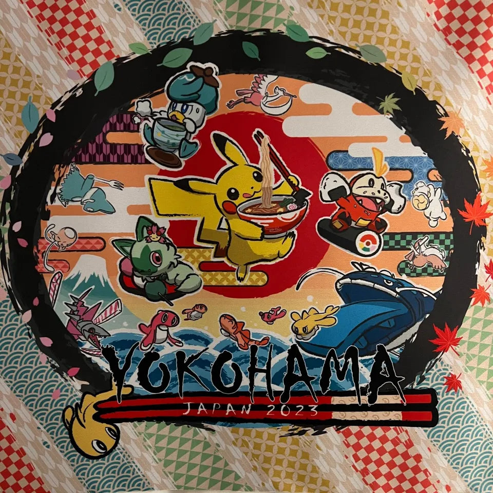Pokemon World Championships 2023 Yokohama Playmat Mat Pikachu & Friends Quaxly